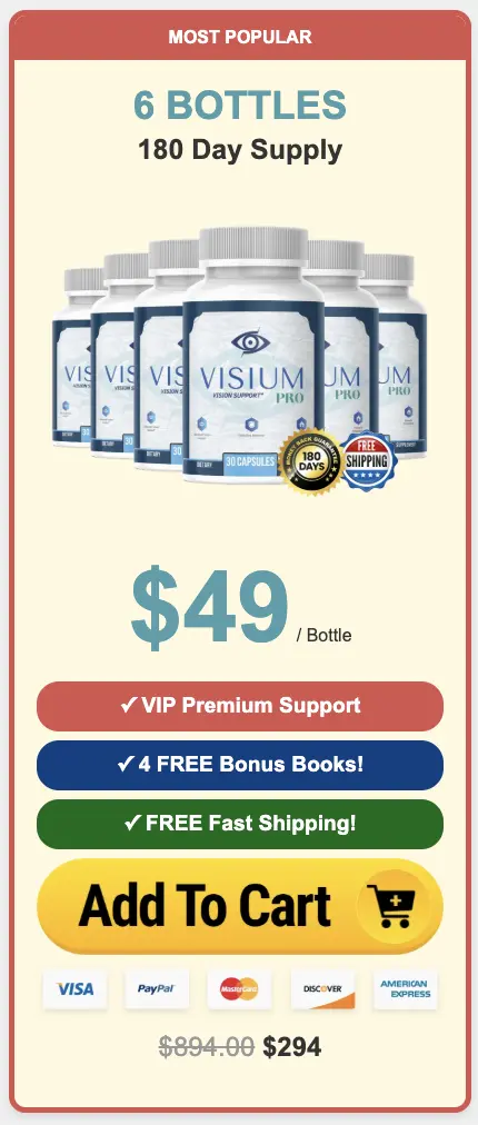 Visium Pro order six bottles
