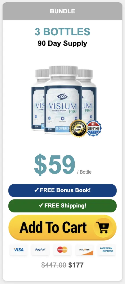 Visium Pro order three bottles